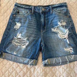 KanCan Distressed women’s cut off denim shorts
